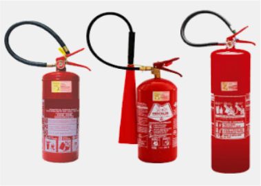 Extintor de Incêndio Portátil - Água, CO2 e PQS